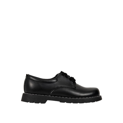 Genius Unisex Black Laces School Shoes