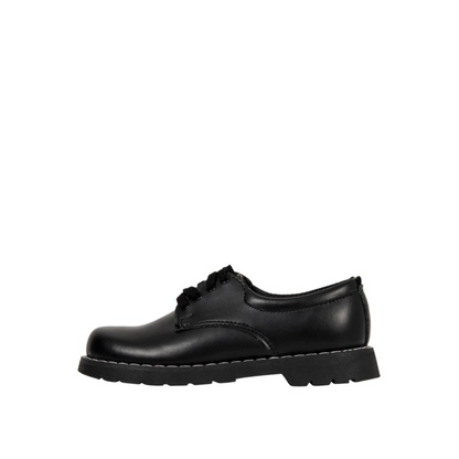 Genius Unisex Black Laces School Shoes