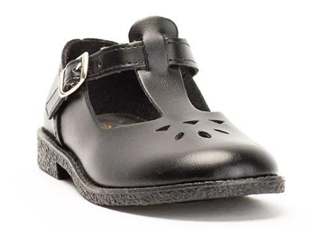 Buccaneer Original Baby Doll Black School Shoe - Girls