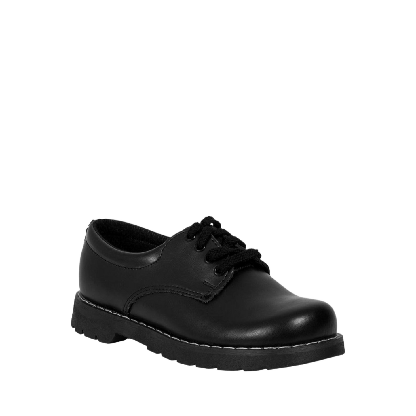 Genius Unisex Black Laces School Shoes